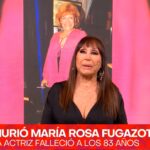 La conductora Moria Casán lloró en vivo al confirmar la muerte de su colega María Rosa Fugazot.