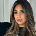Daniela Celis durante su despedida de Gran Hermano tras la salida de Daniela Celis de la casa.