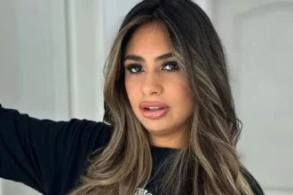 Daniela Celis durante su despedida de Gran Hermano tras la salida de Daniela Celis de la casa.