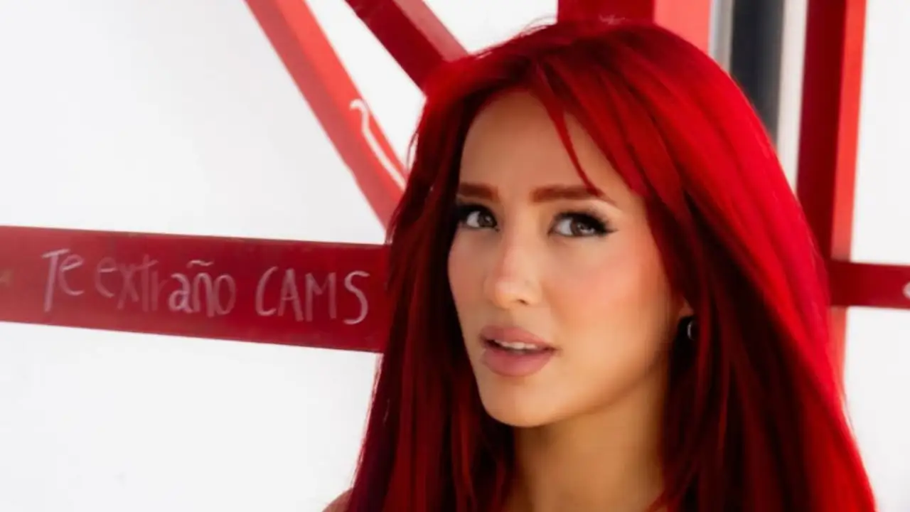Flor Vigna durante una entrevista en la que habló sobre Luciano Castro y el final de su relación