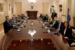 Javier Milei y Kristalina Georgieva durante la reunión oficial en la Casa Rosada