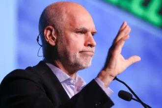 Horacio Rodríguez Larreta durante una entrevista donde afirmó que votaría en blanco en un balotaje.