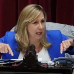 Myriam Bregman durante una entrevista en la que habló sobre Myriam Bregman Javier Milei y sus críticas al Gobierno.
