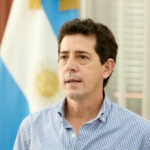 Wado de Pedro durante una declaración en la que criticó a Javier Milei por sus dichos sobre Lula da Silva.