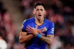 Luis Vázquez durante un partido mientras negocia su llegada al Birmingham City.