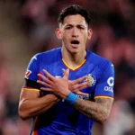 Luis Vázquez durante un partido mientras negocia su llegada al Birmingham City.