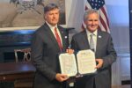 Ley de soberanía sobre Malvinas: Christopher Landau y Pablo Quirno durante el encuentro diplomático entre Argentina y Estados Unidos en Buenos Aires.