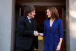 Javier Milei e Isabel Díaz Ayuso en Madrid, en medio de la polémica con Más Madrid y el PSOE por las críticas al Gobierno argentino